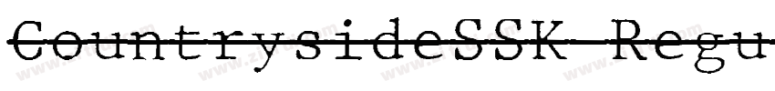 CountrysideSSK Regul字体转换